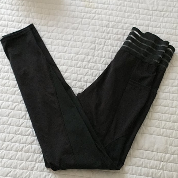 NWOT High Waist Mesh Stretch Workout Leggings - Picture 5 of 6
